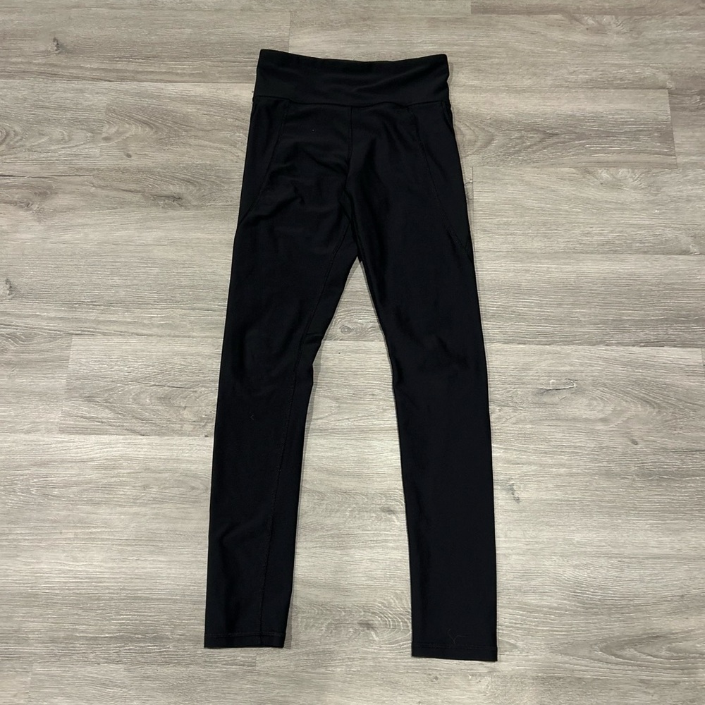 Old Navy Active Powersoft Black Kids High Rise Leggings w/Pockets XL